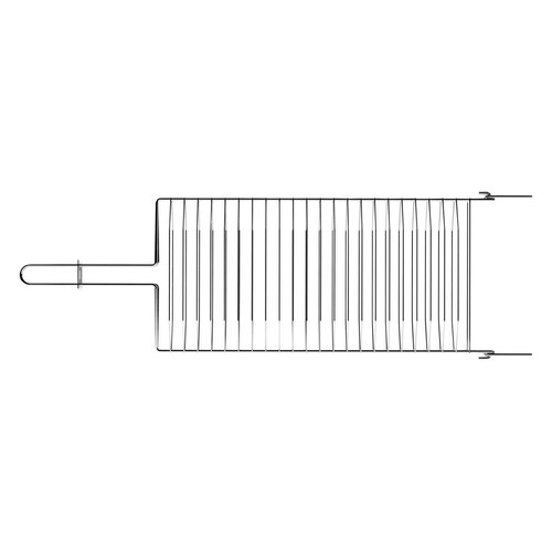 Grelha Dupla Inox 304 Abaulada 42x23cm Tramontina