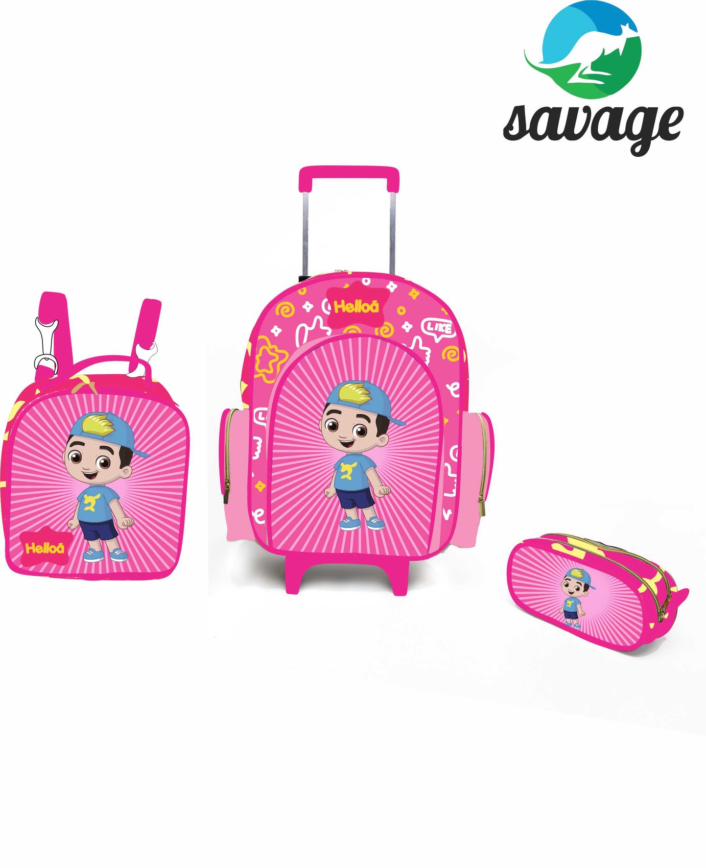 Kit Mochila Escolar Personalizado Escolha o tema