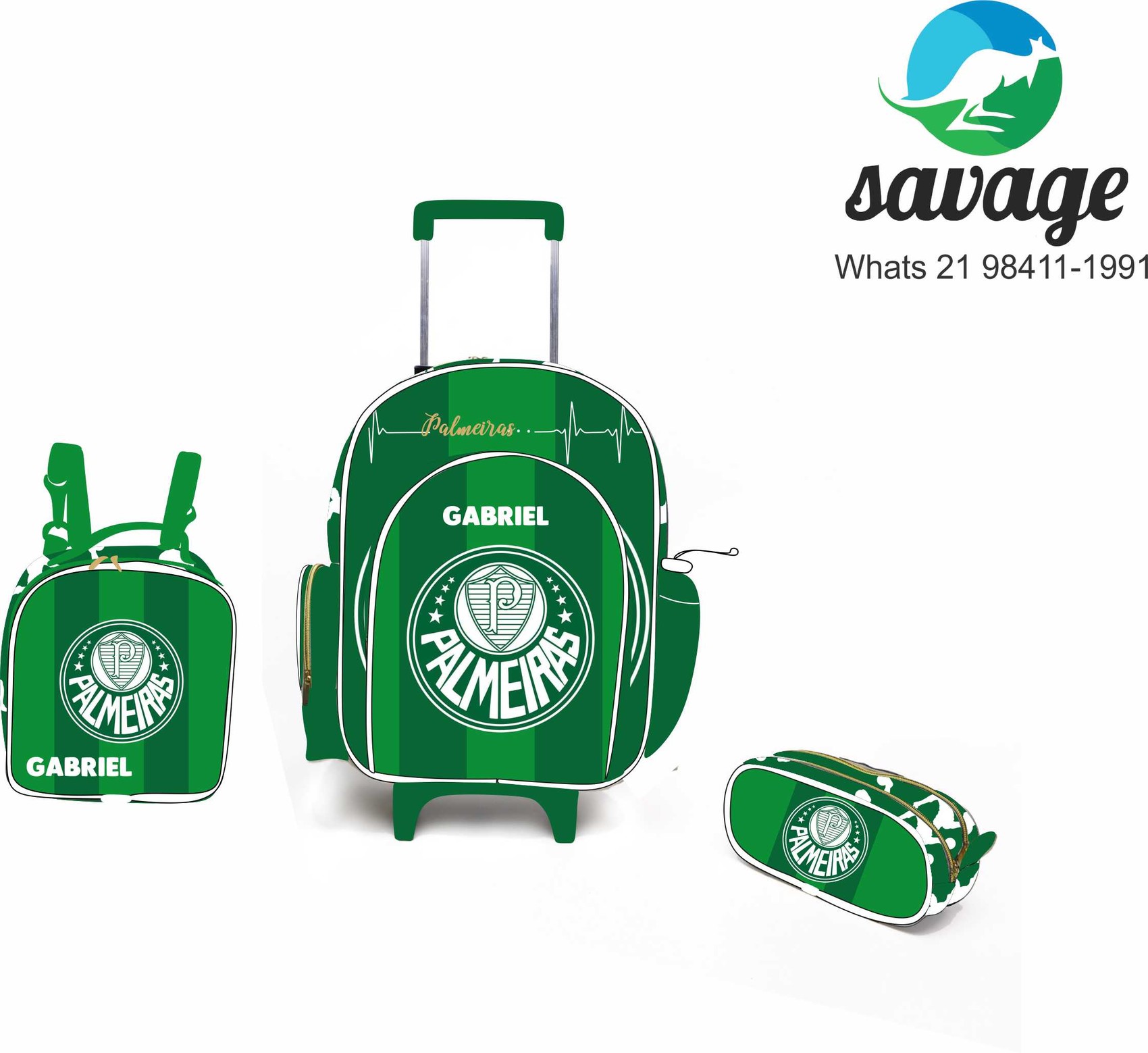 Kit Mochila Escolar Personalizado Escolha o tema