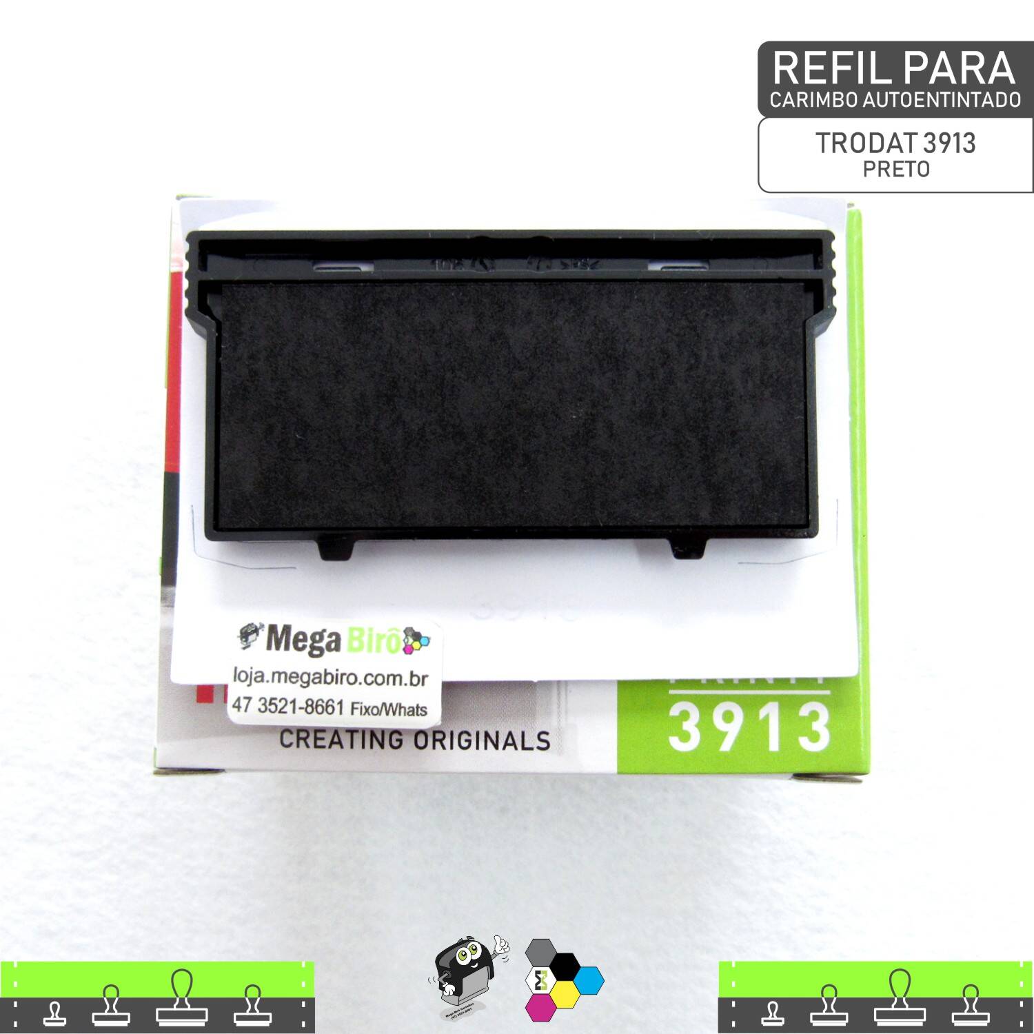 Refil TRODAT 3913 - para Carimbo Autoentintado