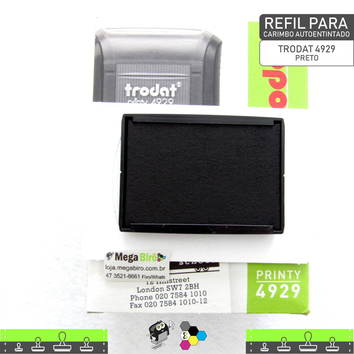 Refil TRODAT 4929 - para Carimbo Autoentintado