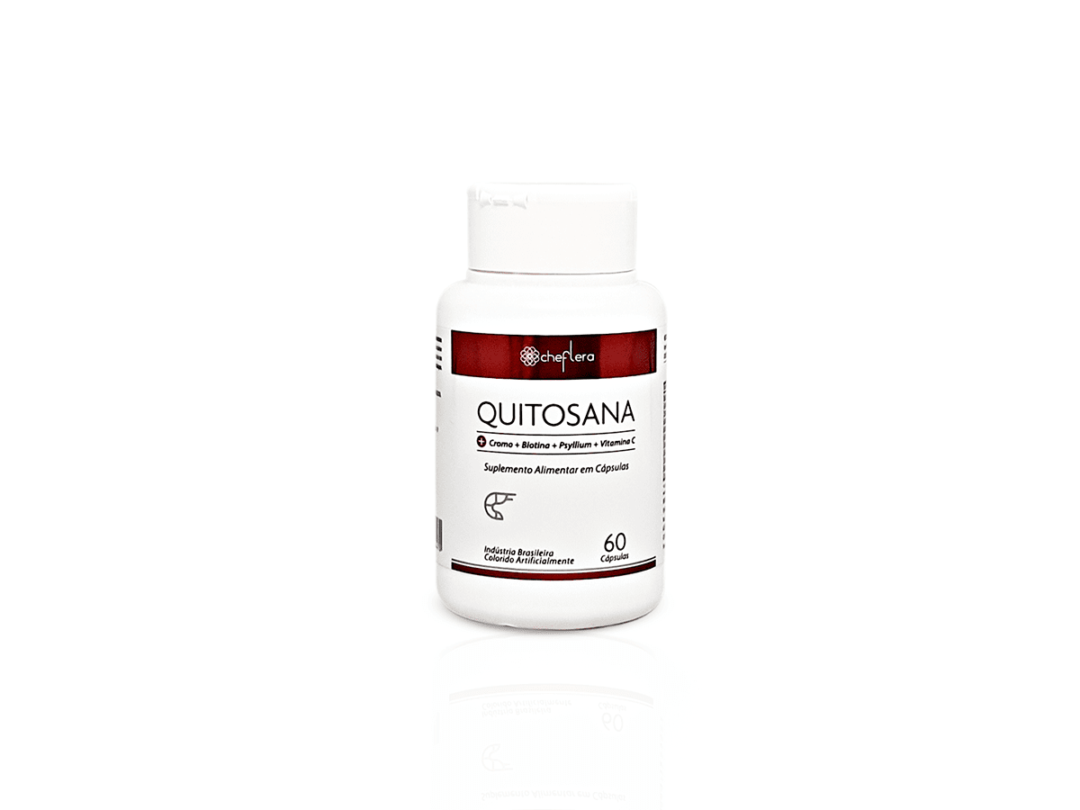 Quitosana Suplemento Alimentar em Cápsulas - Sem Glúten