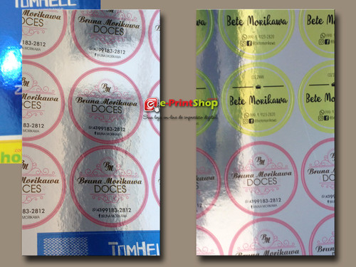 Etiqueta / Rótulo com Meio-Corte eletrônico Personalizado