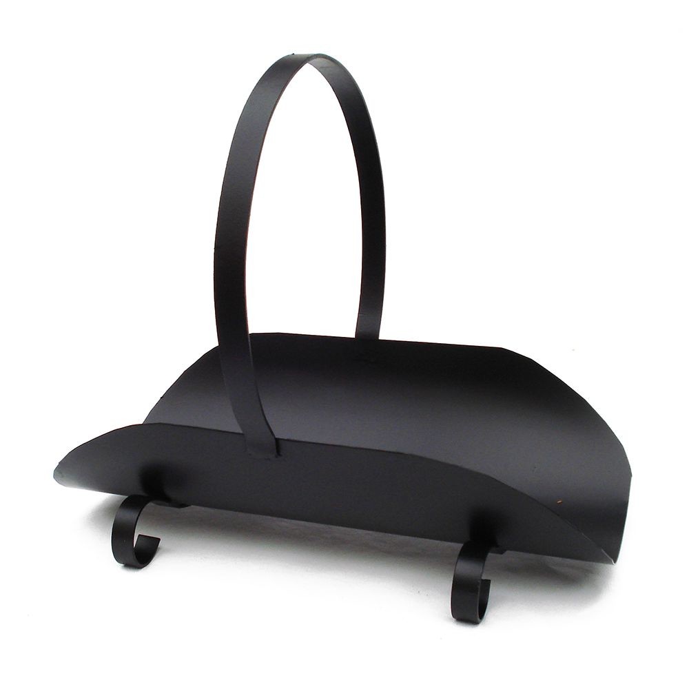 Porta Lenha Modelo Canoa - Preto