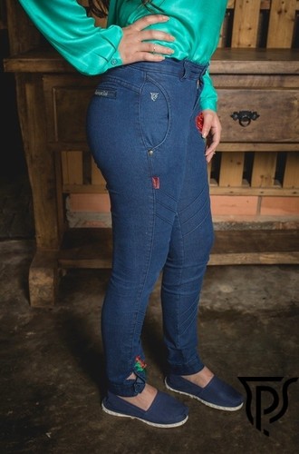 Bombacha Feminina Jeans Flor do Pampa