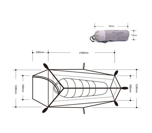 Barraca Cloud Up Ultralight 1P - Naturehike