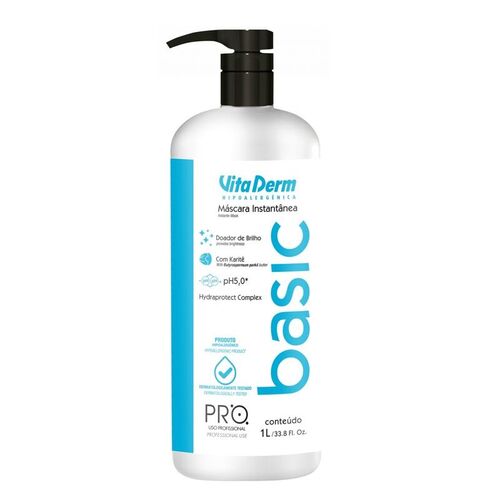 Vita Derm Pro Basic Máscara Instantânea Hidratação 1 Litro