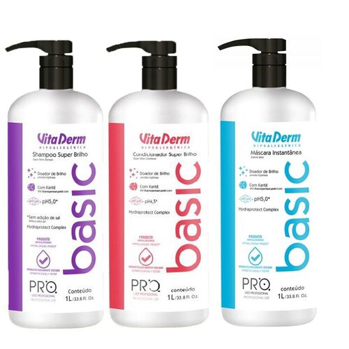 Vita Derm Pro Basic Kit Hidratação Profissional