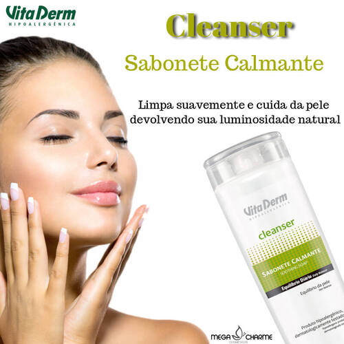 Vita Derm Cleanser Sabonete Calmante 400ml